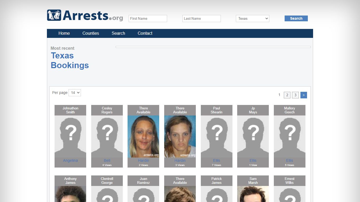 Texas Arrests and Inmate Search